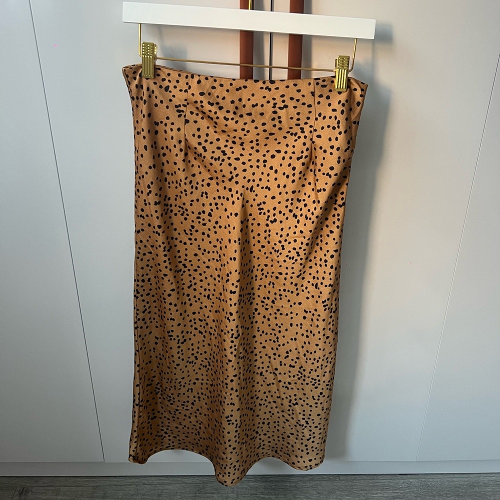 Midi Satin Skirt